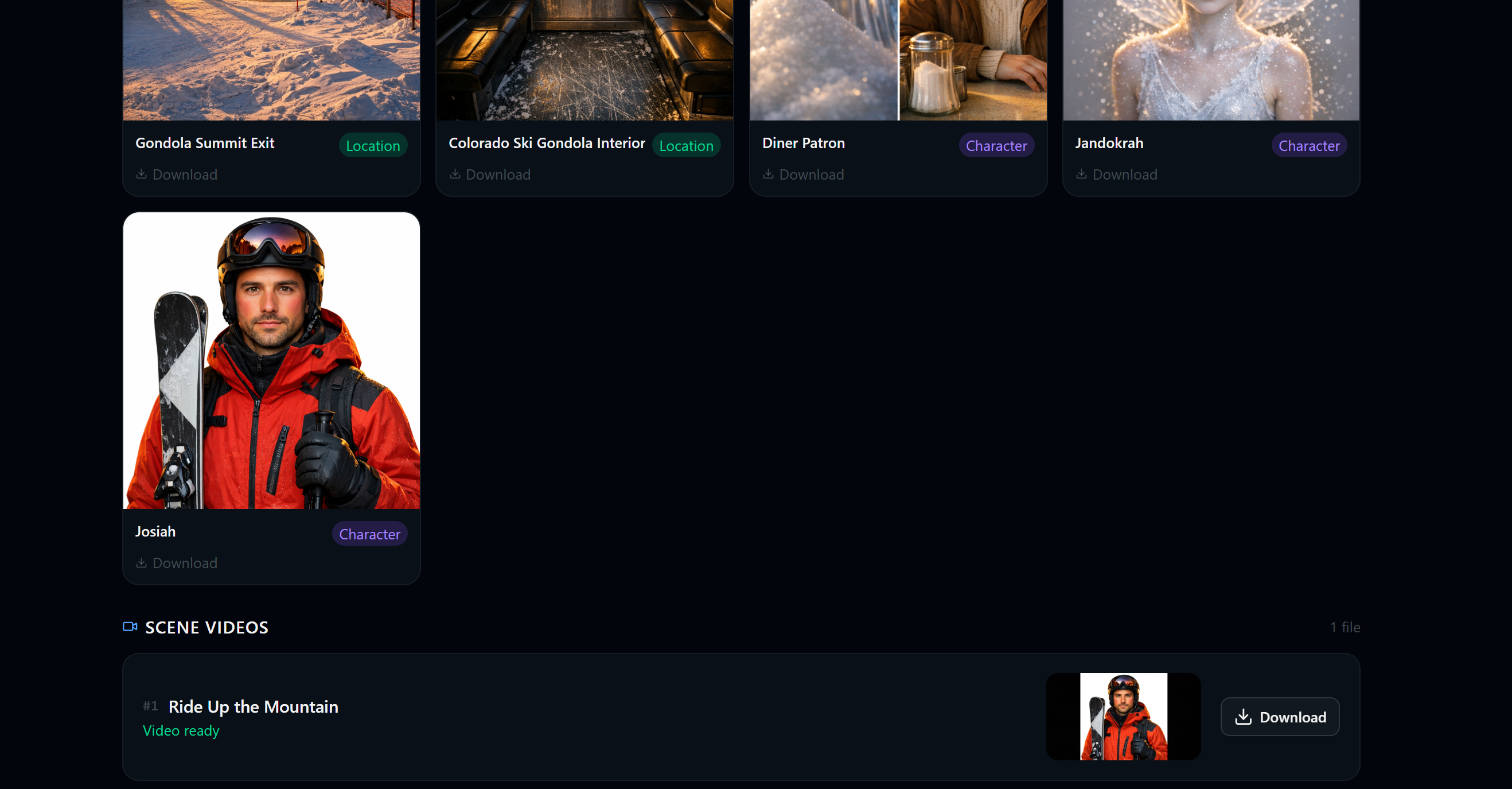Export Bundle — organized project assets and metadata export