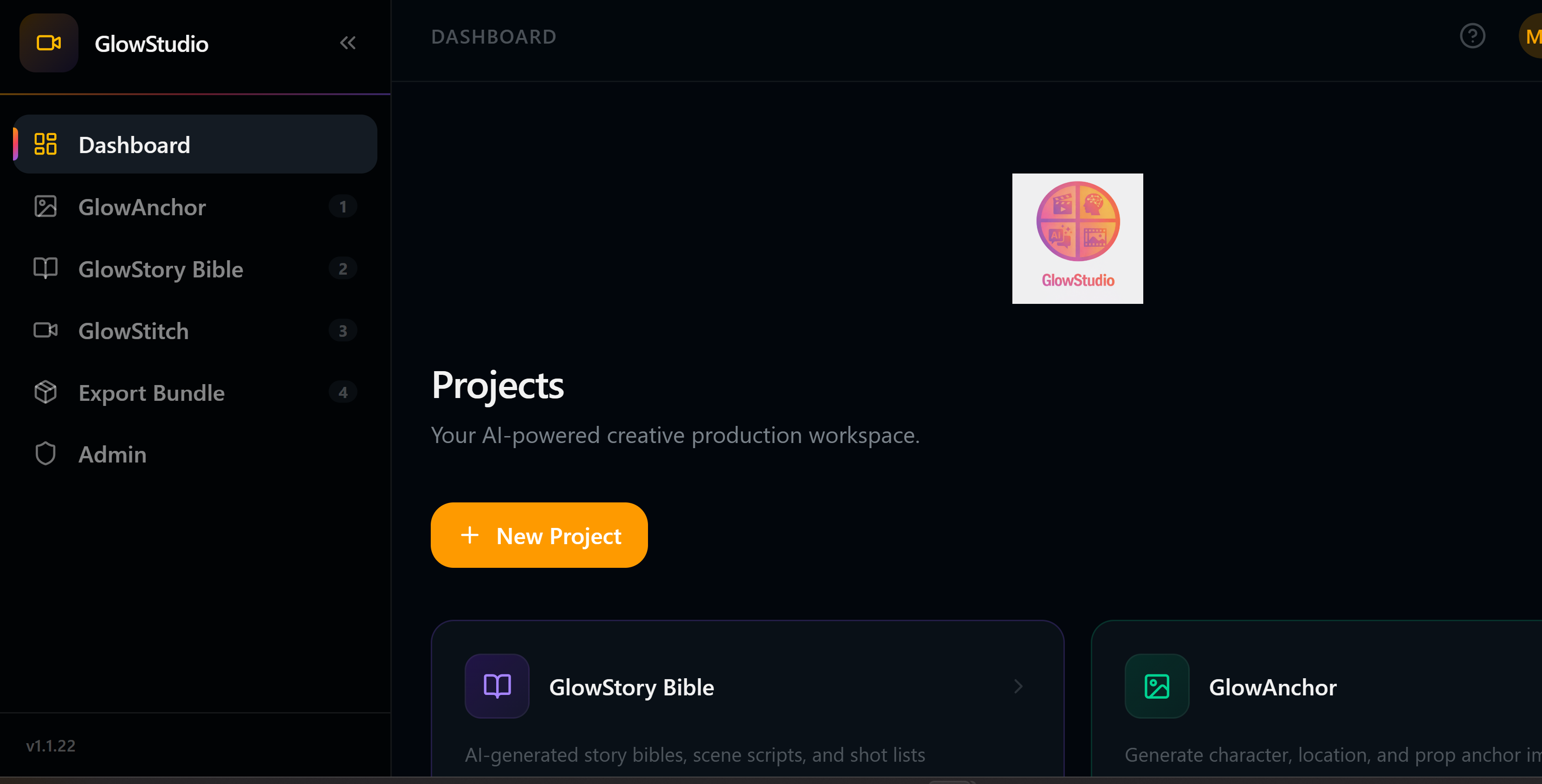GlowStudio Portal — unified dashboard for all video projects